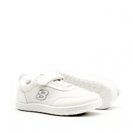 Zapatillas respetuosas blancas niño sin contrafuerte y suela flexible