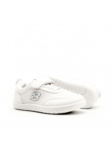 Zapatillas respetuosas blancas niño sin contrafuerte y suela flexible