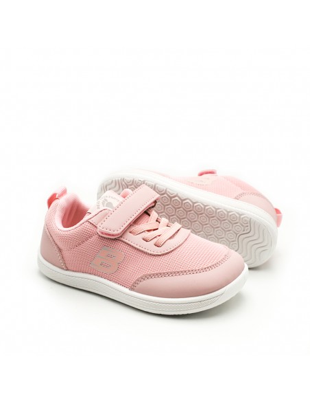 Zapatillas respetuosas niña color rosa con puntera ancha