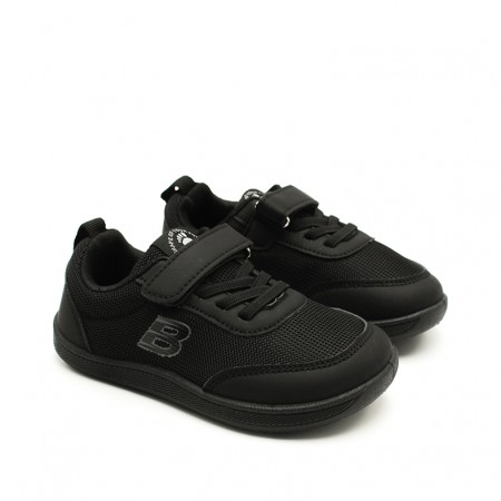 calzado respetuoso negro para niño y niña con puntera ancha