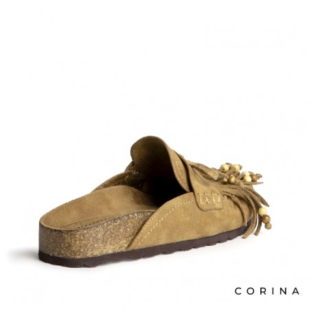 zuecos bio camel mujer