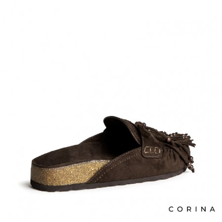 zuecos bio marrón mujer