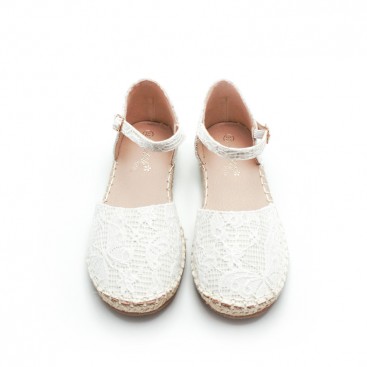 Espardeñas niña blancas ceremonia