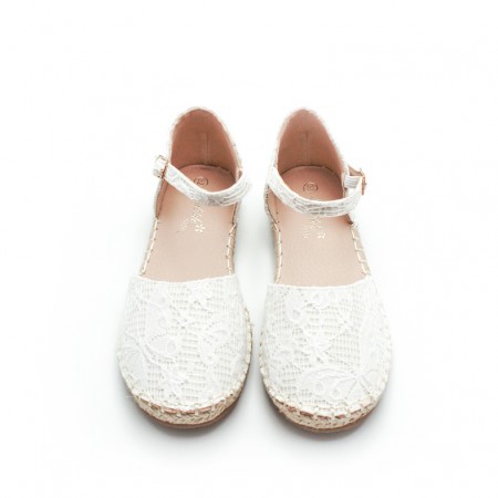 Espardeñas niña blancas ceremonia