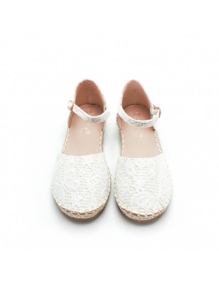 Espardeñas niña blancas ceremonia