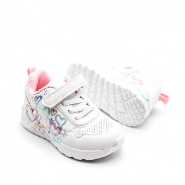 Zapatilla niña suela EVA blanca absorbente