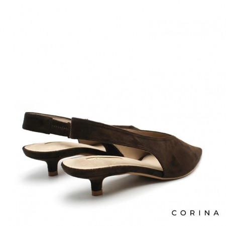 Zapato destalonado marrón cómodo para oficina