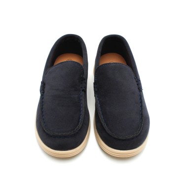 Mocasines niño azul marino sin cordones