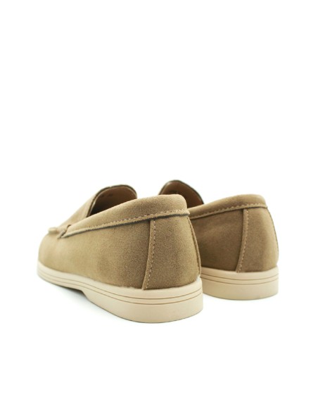Mocasines niño taupe sin cordones