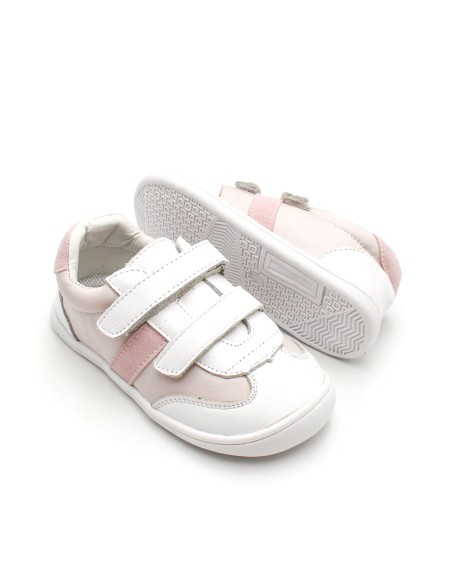 Zapatillas niña puntera ancha blanca