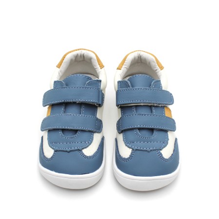 zapatillas niño puntera ancha azul denim