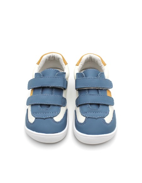zapatillas niño puntera ancha azul denim