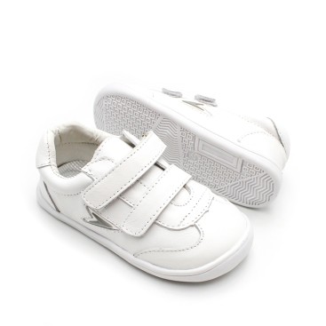 zapatillas barefoot blancas doble velcro