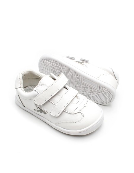 zapatillas barefoot blancas doble velcro
