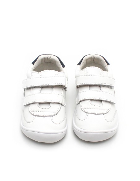 zapatillas barefoot blancas velcro colegio