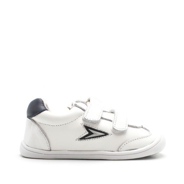 zapatillas blancas colegio niño azul marino