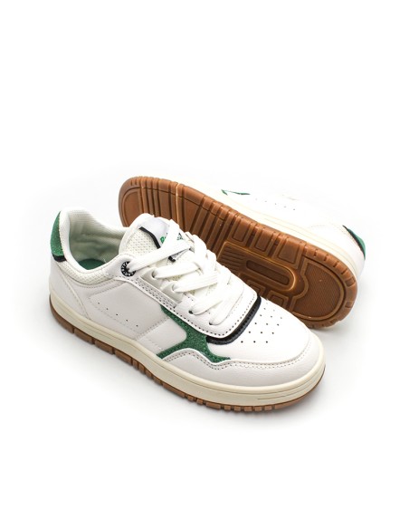 Sneakers retro niño blancas estilo court