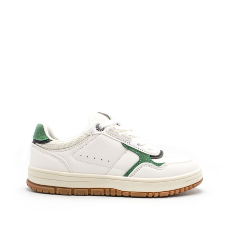 Zapatilla court blanco y verde