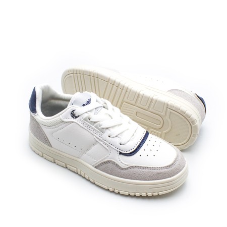 Zapatilla blanca cadete diseño retro