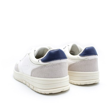 Zapatilla blanca cadete suela goma 2 cm