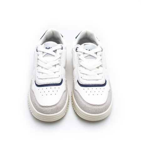 Zapatillas juveniles blancas con cordones