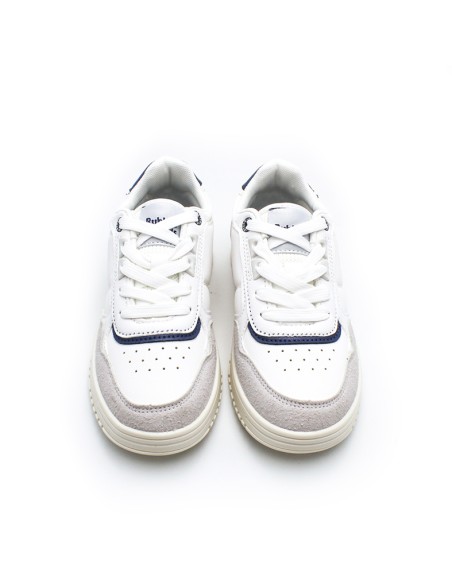 Zapatillas juveniles blancas con cordones