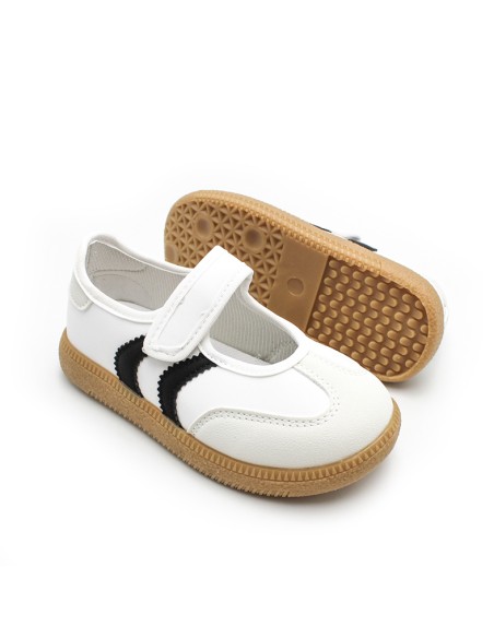 Zapatillas tipo bailarina niña suela caramelo