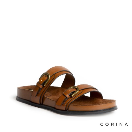 sandalias camel con correa