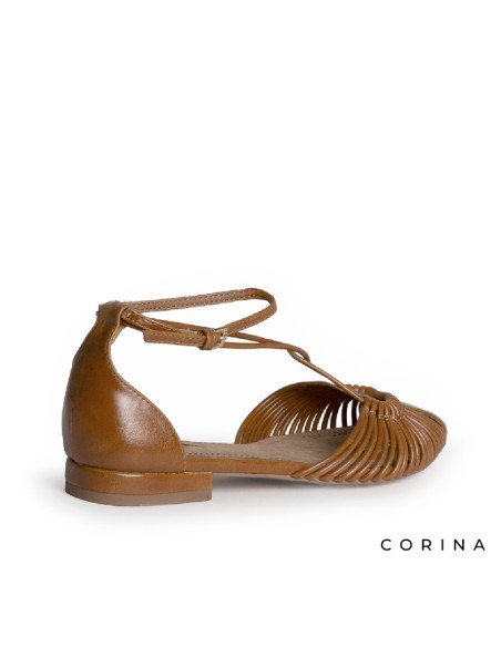 Zapato verano mujer tiras fruncidas