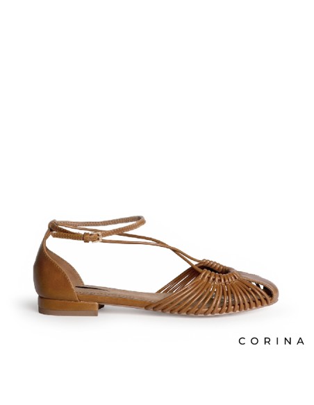 Zapato cangrejera cuero mujer