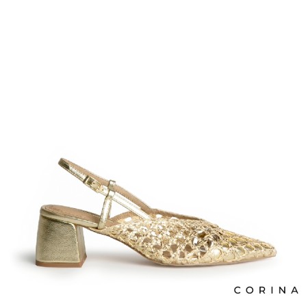 Salón dorado destalonado trenzado