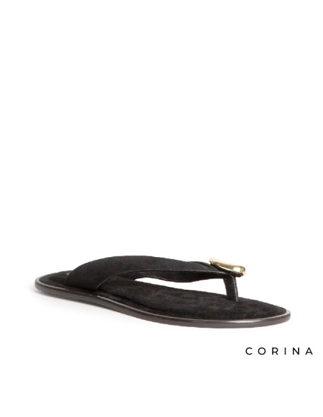 Chancla vestir negra mujer