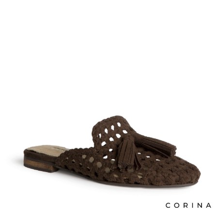 Mules marrones mujer cómodos para verano