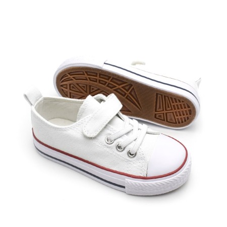 bambas lona blancas niño casual