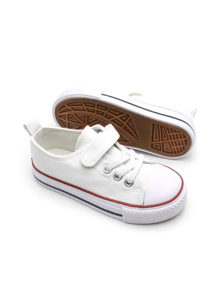 bambas lona blancas niño casual