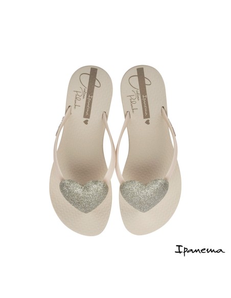 sandalias corazon ipanema beige mujer