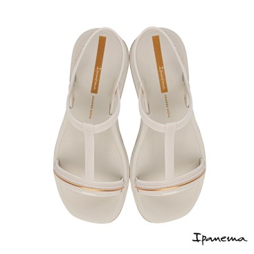 sandalias ipanema mujer beige goma
