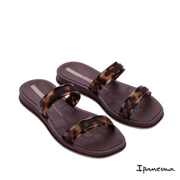 chanclas ipanema trendy slide burdeos mujer
