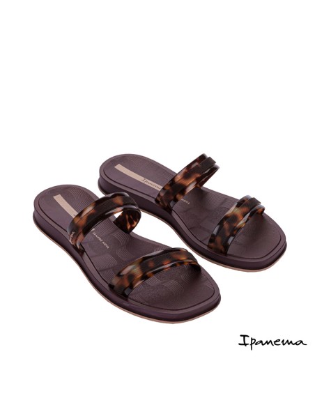 chanclas ipanema trendy slide burdeos mujer