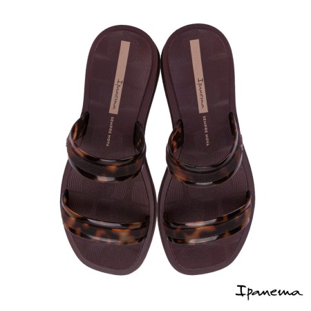 chanclas de mujer ipanema burdeos efecto carey