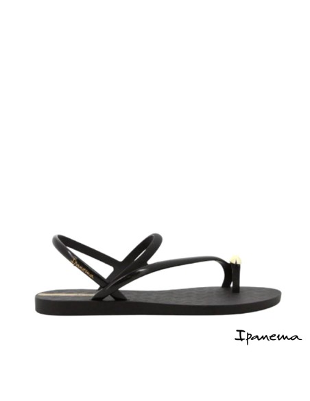 sandalias ipanema negras tiras finas mujer