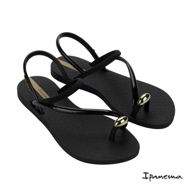 sandalias ipanema dedo mujer goma negra