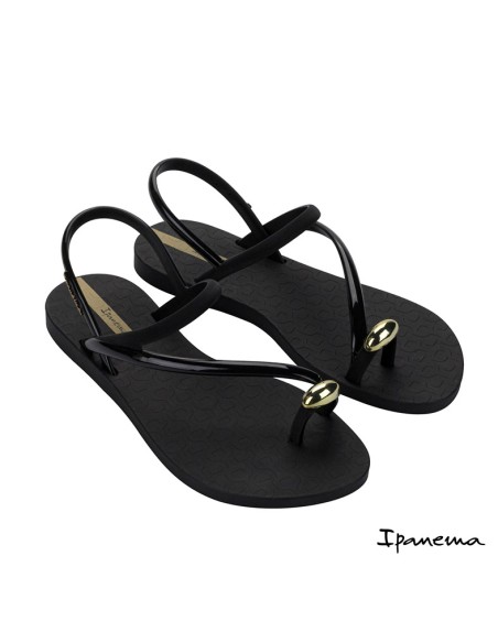 sandalias ipanema dedo mujer goma negra