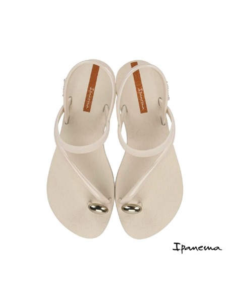 ipanema glam ring sandalias beige mujer