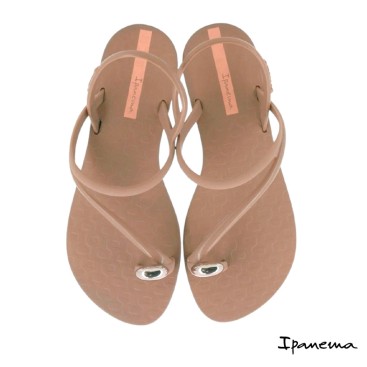 sandalias de goma mujer ipanema glam ring nude