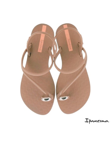 sandalias de goma mujer ipanema glam ring nude