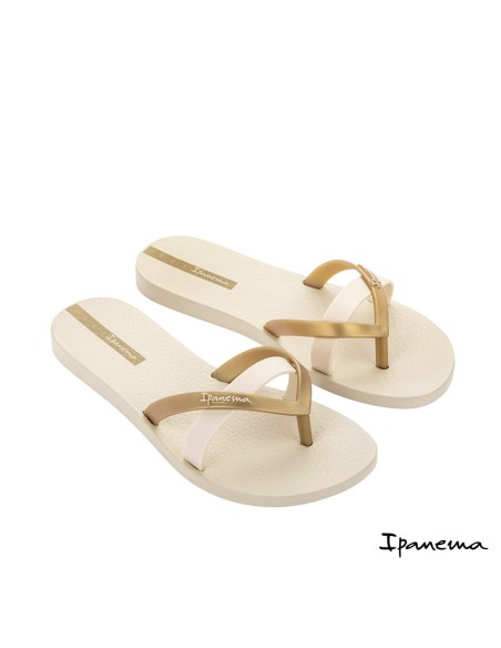 chanclas dedo goma mujer ipanema beige