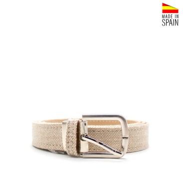 Cinturón lino beige niño