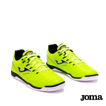detalle lateral zapatillas futbol sala hombre joma maxima 2511 fluor indoor