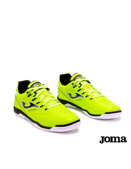 detalle lateral zapatillas futbol sala hombre joma maxima 2511 fluor indoor
